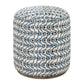 Cas - Fabric Ottoman - Blue