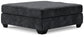 Lavernett - Oversized Accent Ottoman - Charcoal