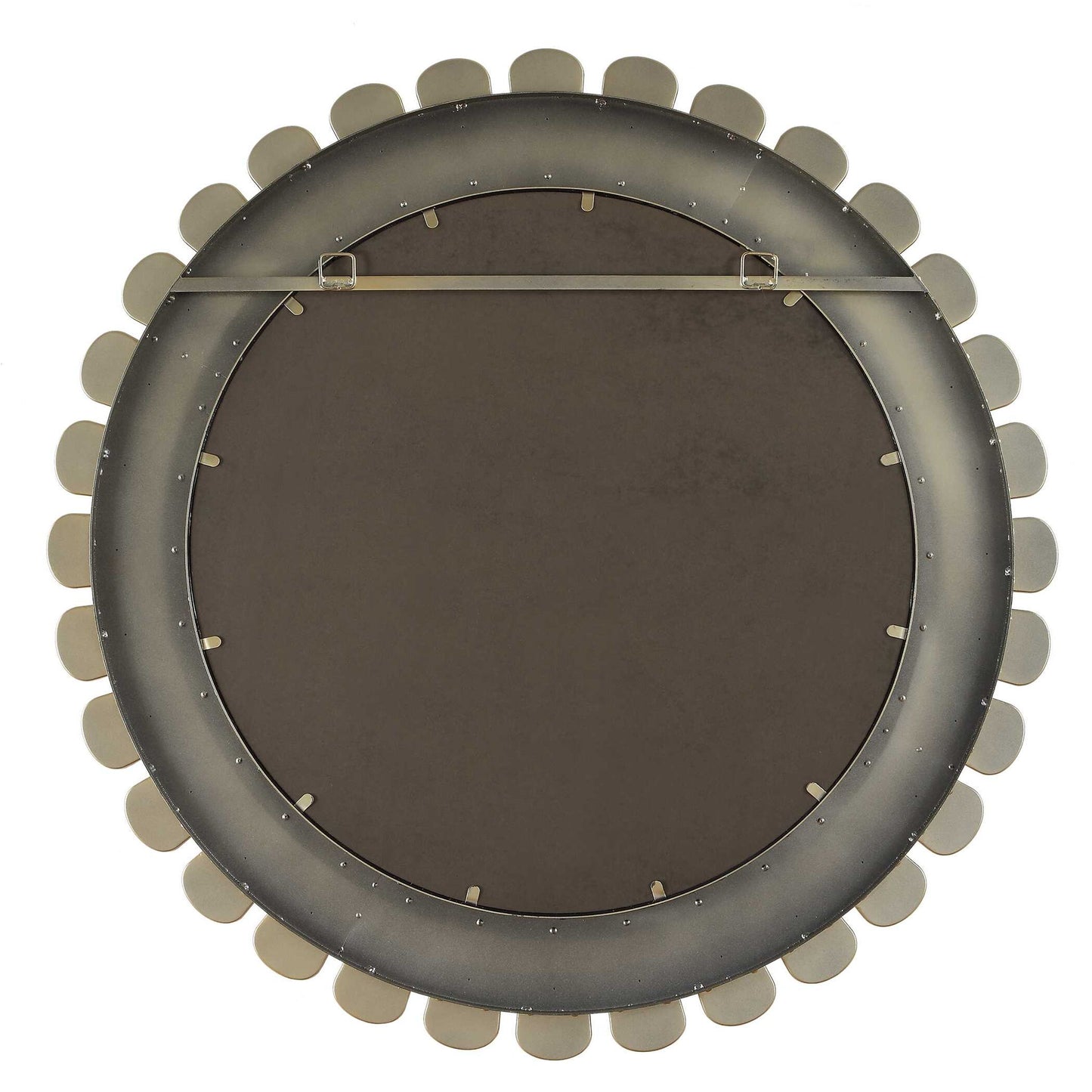 Miran - Glass Round Mirror - White