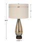 Baltic - Teardrop Glass Table Lamp - Dark Brown