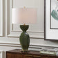 Curhan - Glaze Table Lamp - Green