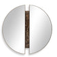 Hanover - Divided Round Mirror - Bronze / Brown