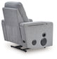Pineland - Glider Power Recliner With Audio System - Pewter