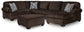 Kimlee - Sectional And Ottoman Set