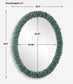 Bonaire - Oval Mirror - Teal Blue