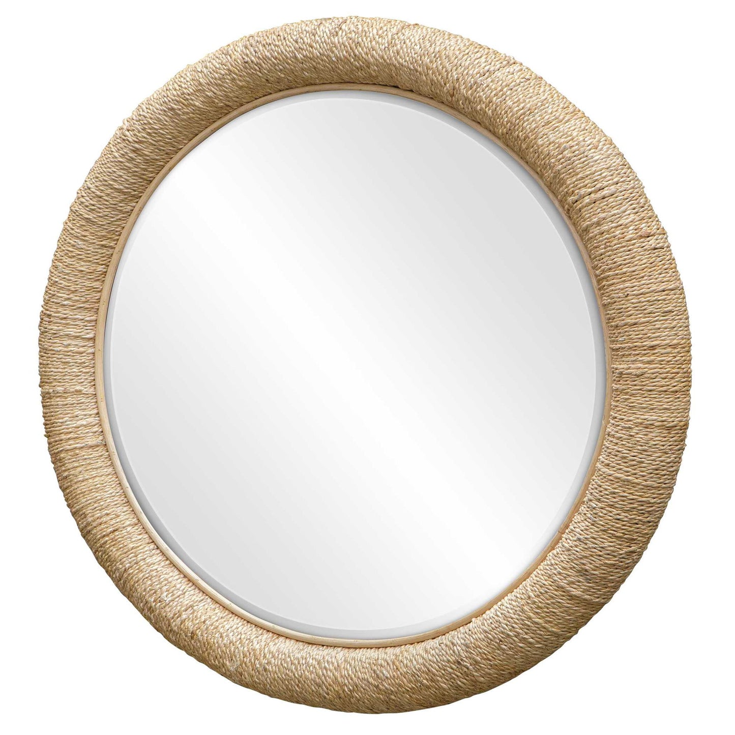 Mariner - Round Mirror - Light Brown
