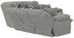 Quinn - 3 Piece Reclining Sectional With 4 Reclining Seats, Storage Arms, Storage Console With Lights, And Drop Down Table - Nature