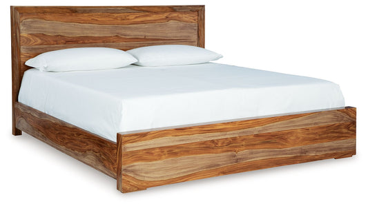 Dressonni - Brown - King Panel Bed