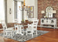 Valebeck - Rectangular Dining Room Table - White / Brown