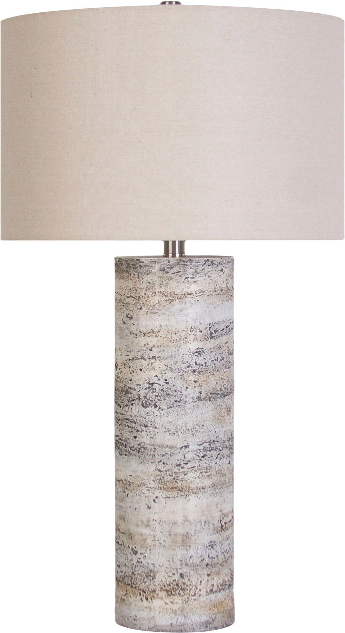 "Stonehaven Glow" Polyresin Table Lamp (Set of 2) - Stone