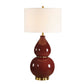 Gourd - Table Lamp - Burgundy