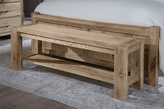 Dovetail - Bench - Sun Bleached White