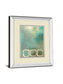 Retro In Aqua And Khaki Il By Laurie Maitland - Mirror Framed Print Wall Art - Beige