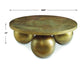 Triplet - Antique Brass Coffee Table - Gold