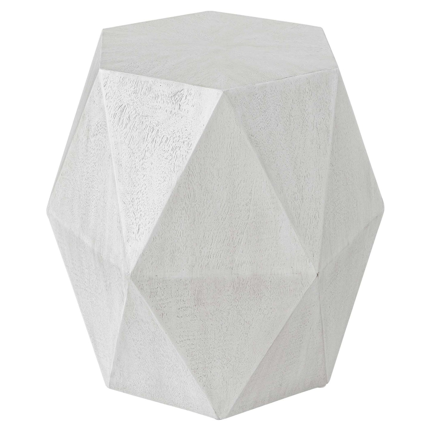 Volker - White Geometric Accent Table
