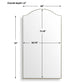 Mallorca - Arch Mirror - Brass