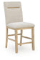 Lasinger - 5 Pc. - Counter Height Dining Table And 4 Barstools - Light Brown