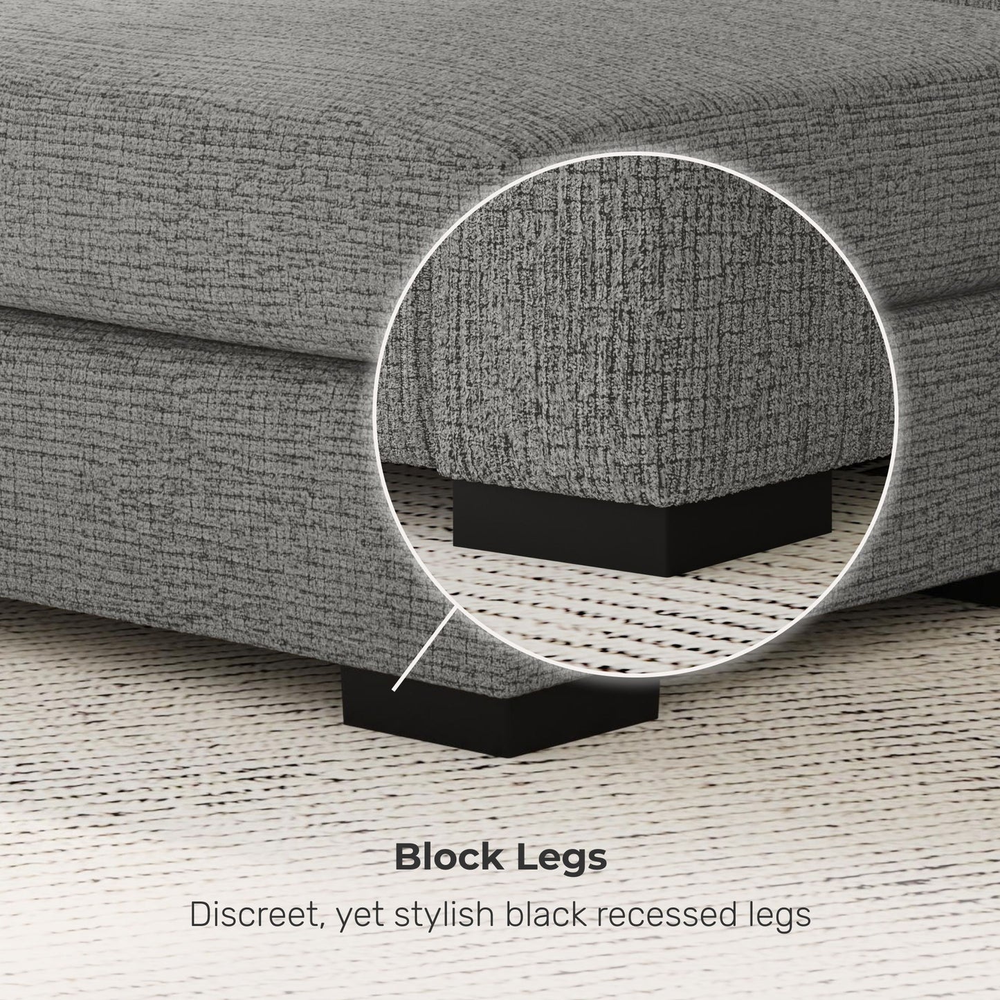 Otto - Fabric Stationary Ottoman