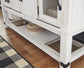 Valebeck - Dining Room Server - White / Brown