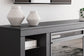 Cayberry - TV Stand With Fireplace - Black
