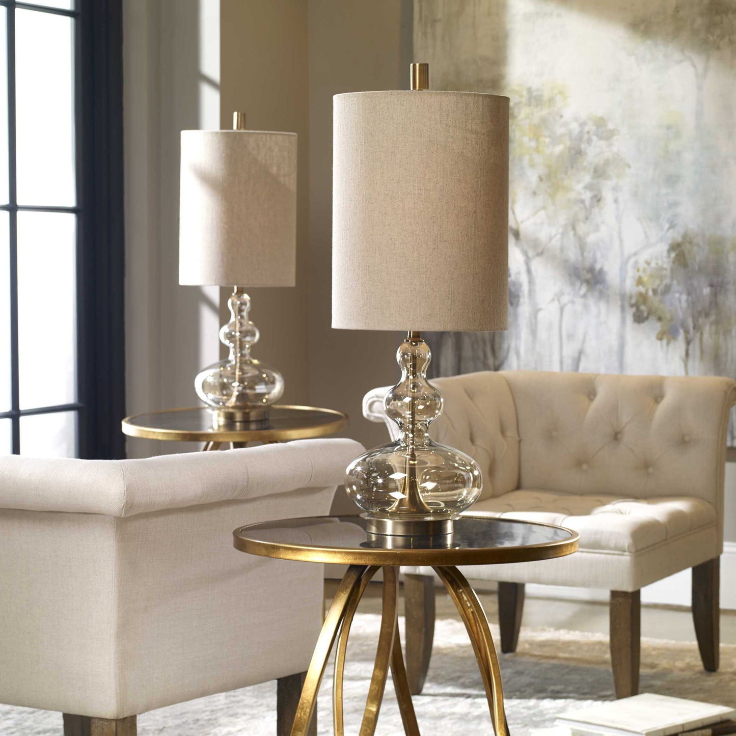 Formoso - Glass Table Lamp - Amber