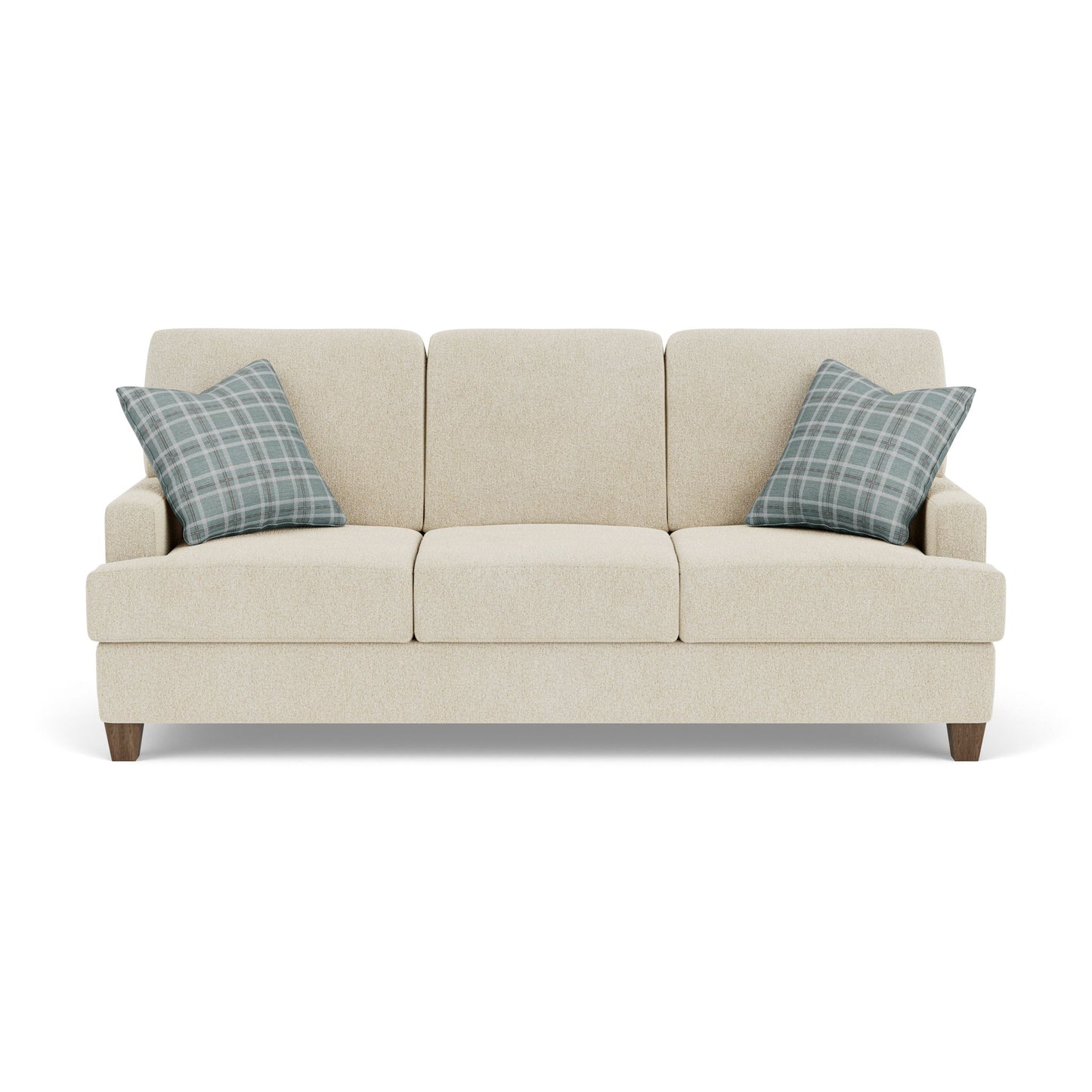Moxy - Fabric Sofa, T-Shaped Seat Cushion, Straight Track Arms