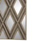 Tahira - Geometric Argyle Pattern Wall Mirror - Light Brown