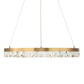 Segovia - Round Crystal LED Chandelier - Gold