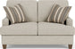 Moxy - Fabric Loveseat, T-Shaped Seat Cushion