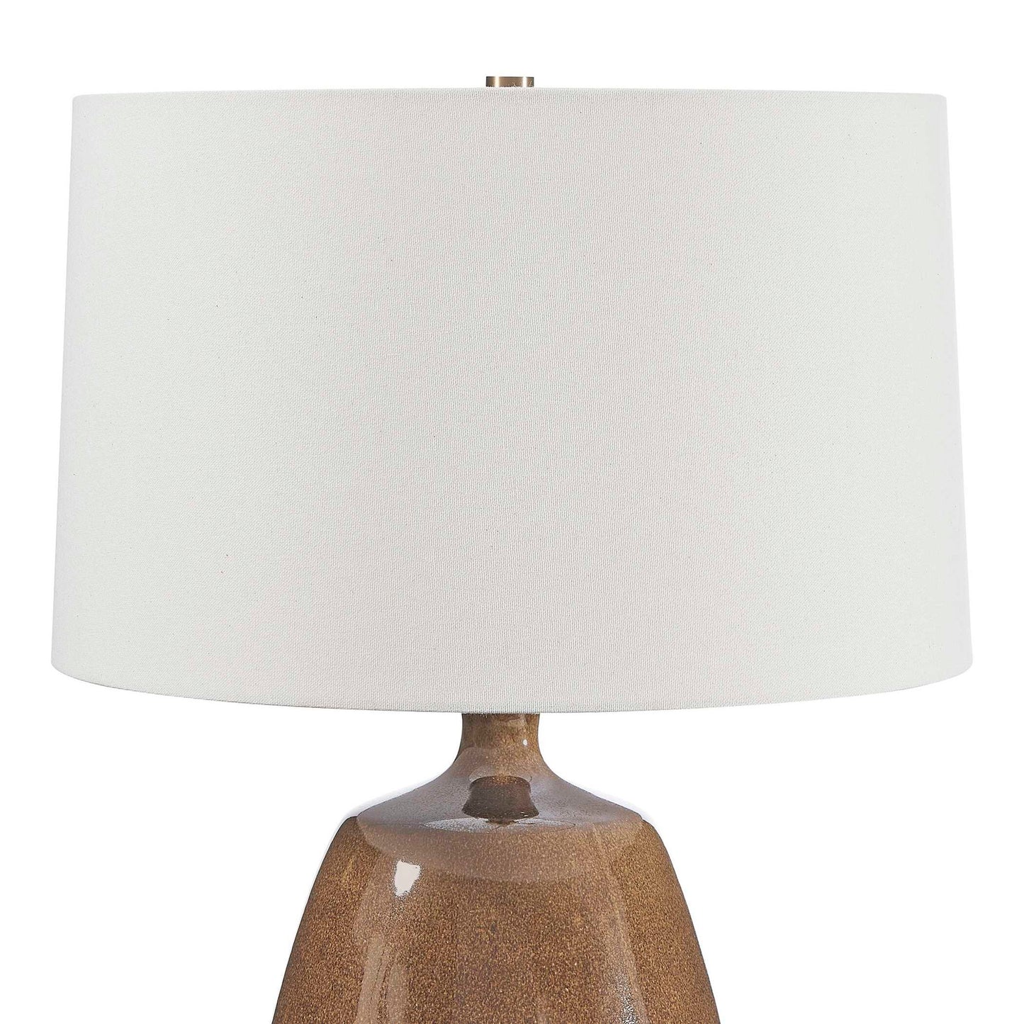 Vinson - Glossy Table Lamp - Brown