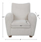 Teddy - Shearling Accent Chair - White