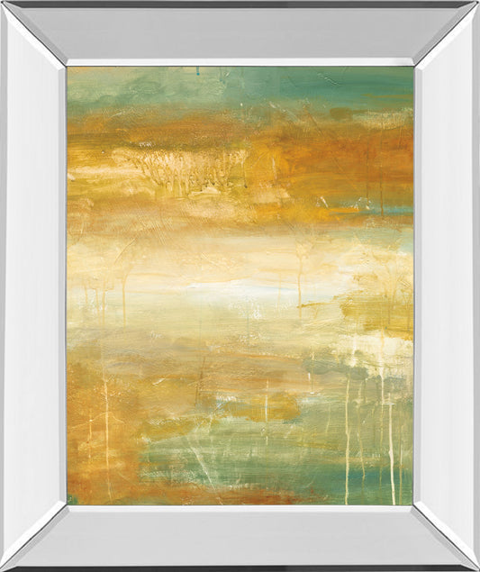 Golden Possibilities By Pasion - Mirror Framed Print Wall Art - Gold