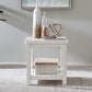 Backroads - End Table - Weathered White & Parchment Brown