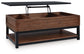 Kallari - Lift Top Cocktail Table - Warm Brown / Black