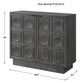 Shelby - 2 Door Ebony Stained Cabinet