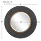 Saul - Round Mirror - Black