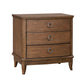 Bellevue - 3-Drawer Nightstand - Whiskey Brown