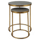 Aragon - Brass Nesting Tables (Set of 2)