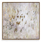 Golden Raindrops - Modern Abstract Art - Beige