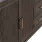 Modern Edge - Dresser & Mirror - Brown