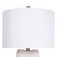 "Eclipse Harmony" Ceramic Table Lamp (Set of 2) - White Rock