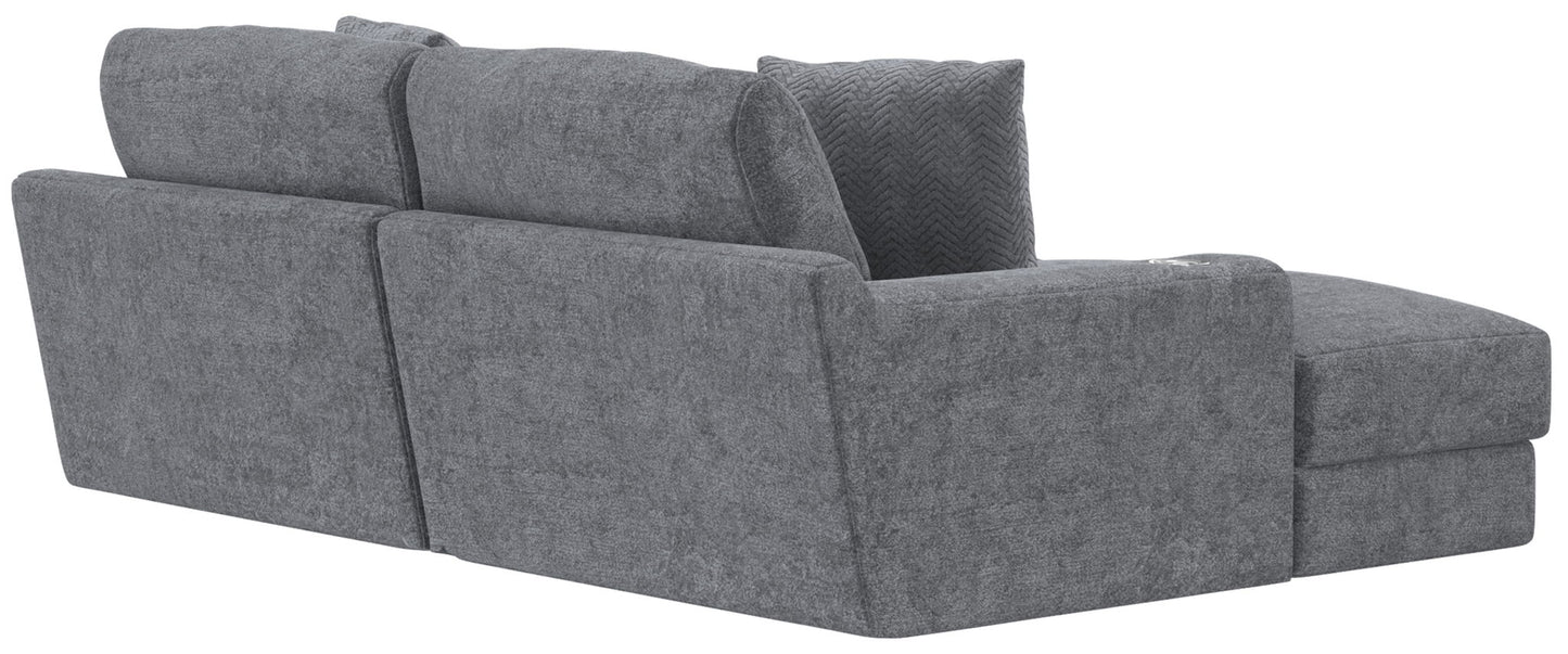 Cozy - 2 Piece Double Wide Chaise With USB Charging Ports