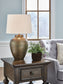 Madney - Metal Table Lamp - Antique Gold Finish