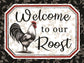 Welcome To Our Roost By Elizabeth Tyndall (Framed Small) - Beige