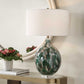 Mihaela - Drip Glaze Table Lamp - Blue / Green