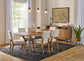 Millwork - Dining Chair (Set of 2) - White / Light Brown