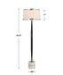 Miraz - Floor Lamp - Black