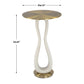 Sonia - Modern Accent Table - Brass