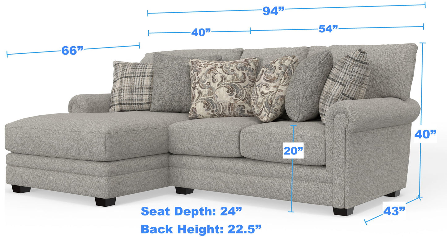 Livingston - Sectional With Comfort Coil Seating And Accent Pillows Included