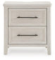 Darbonton - Two Drawer Night Stand - Dove White